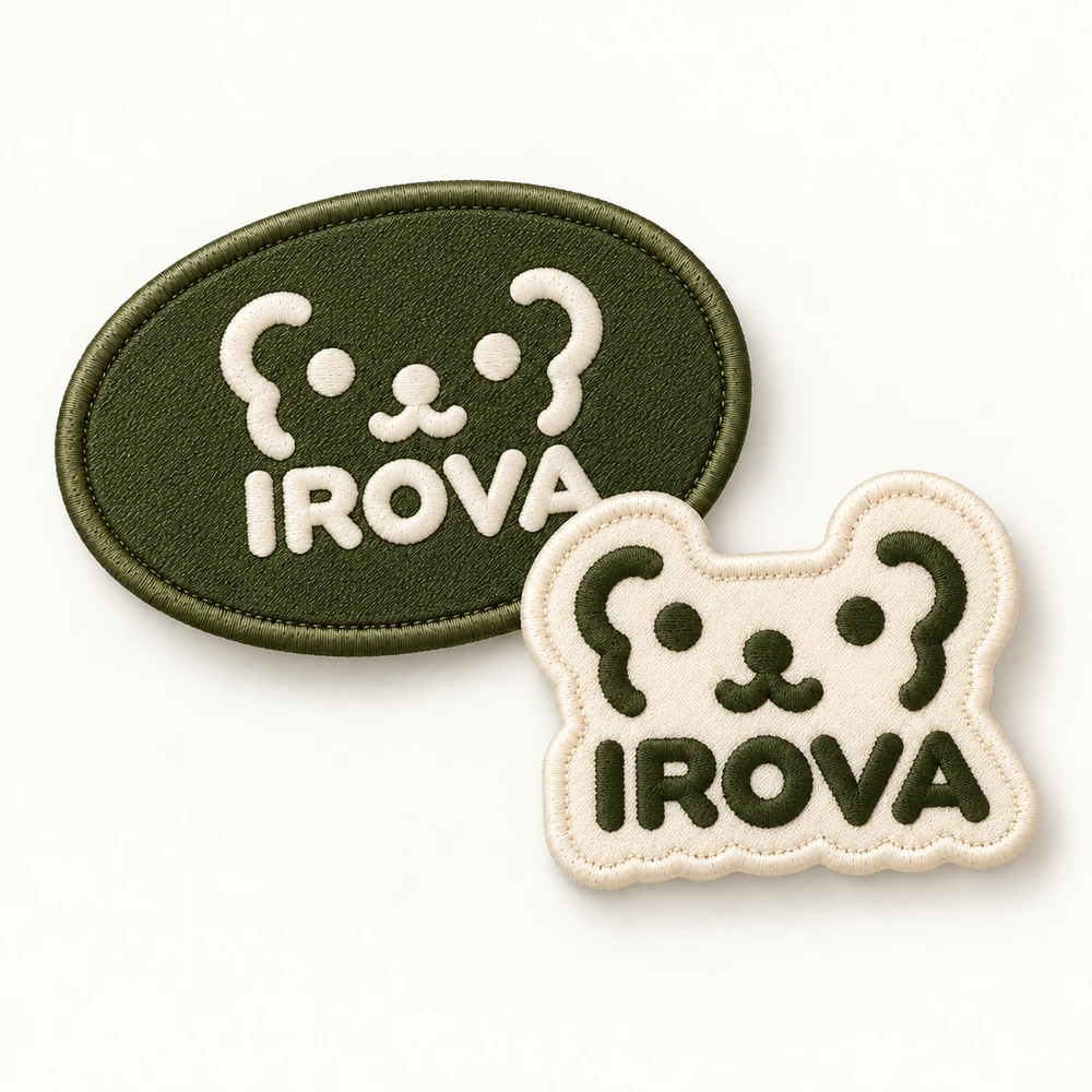 IROVA Olive 刺繍ワッペンセット