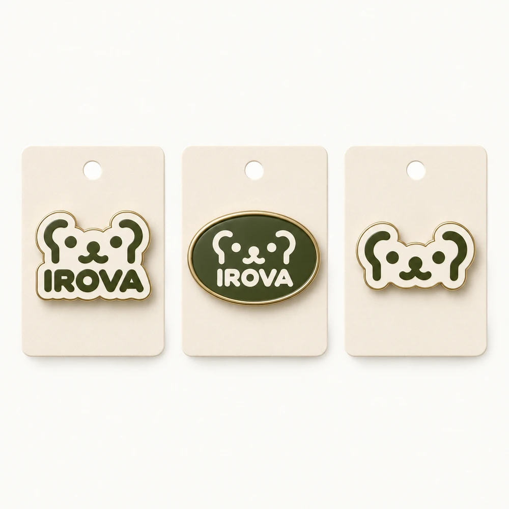 IROVA Olive ピンバッジセット
