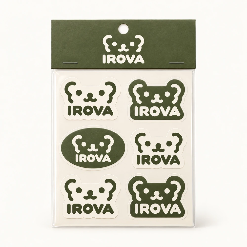 IROVA Olive ステッカーセット