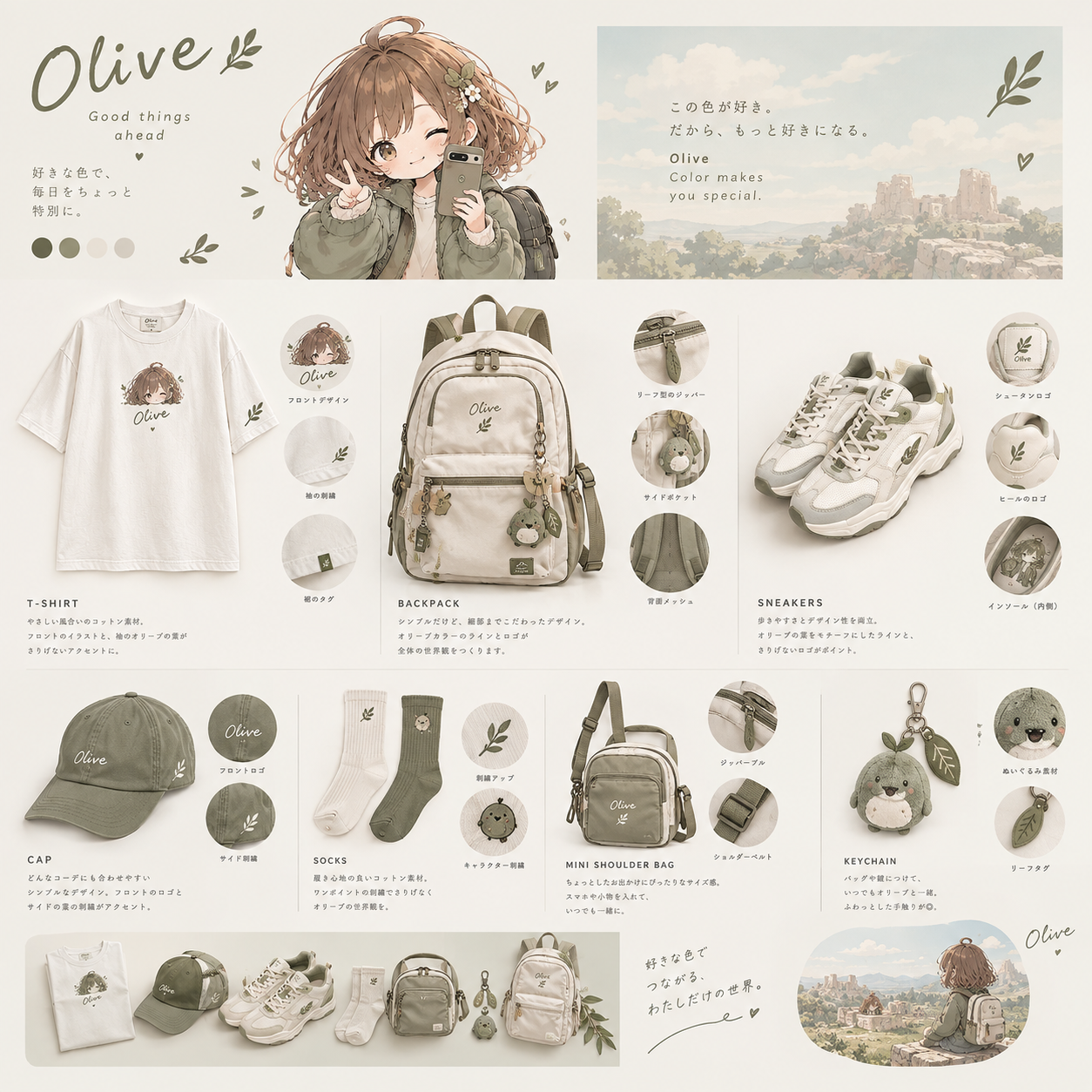 IROVA Studio カラーワールドとプロダクト